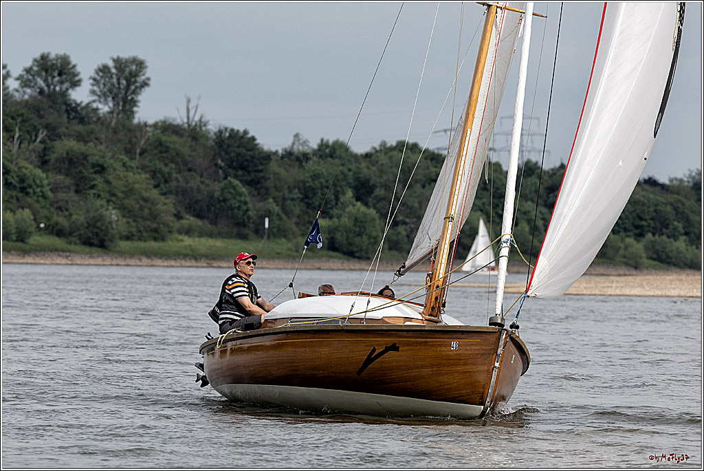 100 Jahre Rheinwoche 2022 - 2. Wettfahrt  Hitdorf - Duesseldorf, 03.06.2022,